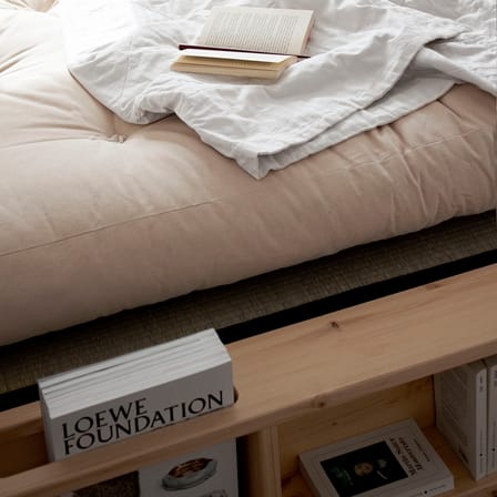 Lit double Ziggy / Pour matelas 160 x 200 cm - Rangements intégrés - KARUP DESIGN