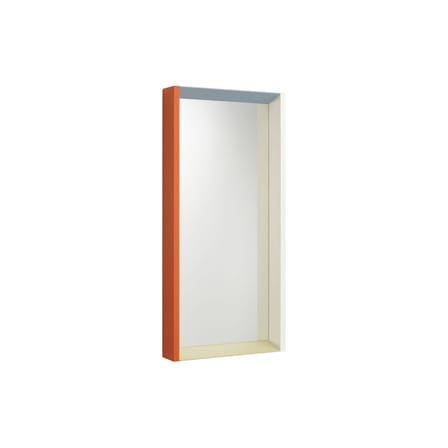 Miroir mural Colour Frame - Medium bois orange / 91 x  48 cm - Vitra