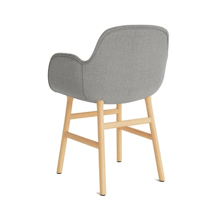 Poltrona imbottita Form tessuto grigio / Tappezzeria completa - Normann Copenhagen