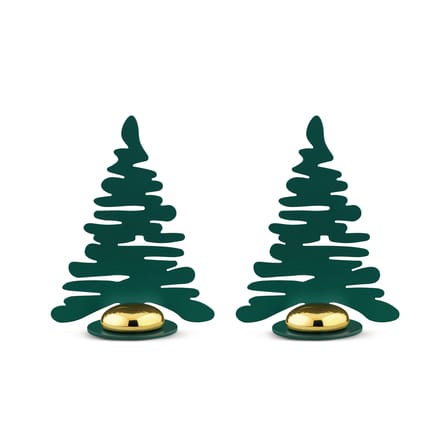 Set de 2 porte-nom Barkplace Tree métal / H 8 cm - Alessi