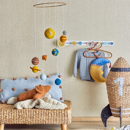 Portemanteau Space bois multicolore / L 55 cm - Bloomingville