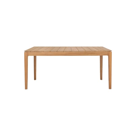 rechteckiger Tisch Bok OUTDOOR holz natur / 162 x 80 cm - 6 Personen - Ethnicraft