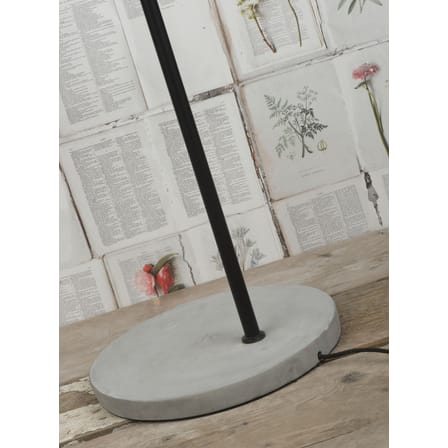 Stehleuchte Oslo metall stein schwarz / 3 Leuchtmittel - H 190 cm - It's about Romi
