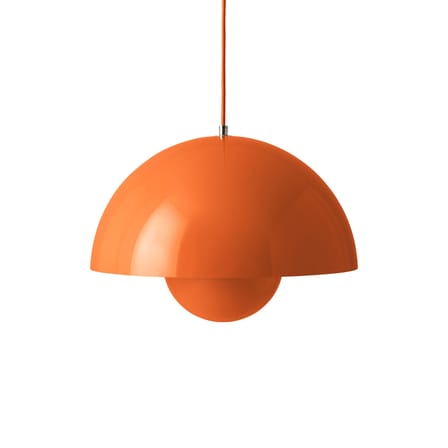 Suspension Flowerpot VP7 métal orange / Ø 37 cm - By Verner Panton, 1970 - &tradition