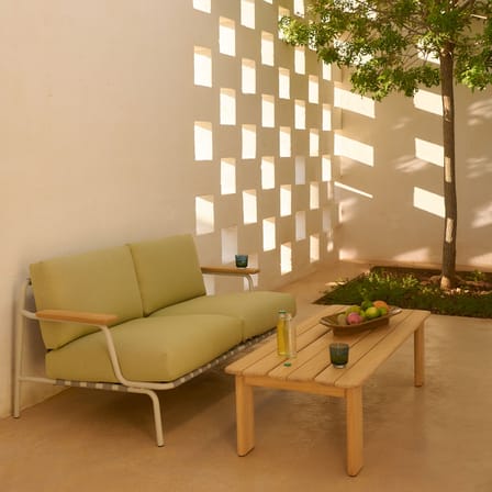 Table basse Assemble bois naturel / 135 x 55 cm - Muuto