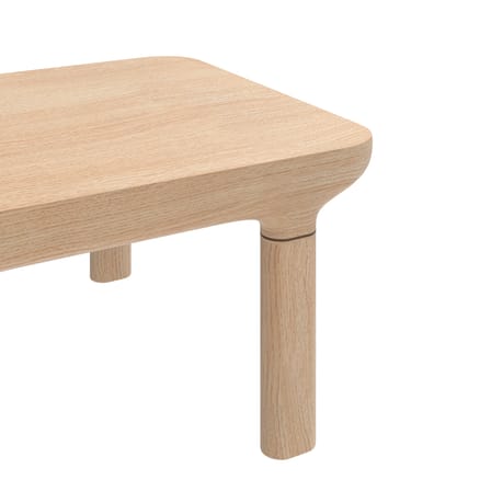 Table basse Camille bois naturel / 62 x 50 x H 29,5 cm - Hartô