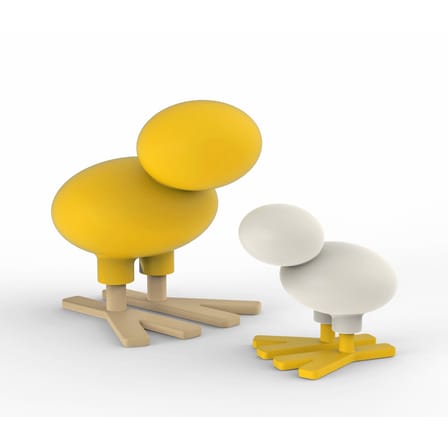 Décoration Mini Happy bird plastique blanc / Tabouret enfant - H 44 cm / Eero Aarnio, 2015 - Magis