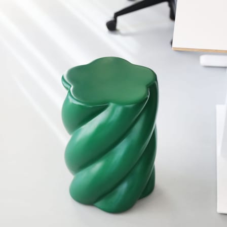 Tabouret Marshmallow vert / Ø 33 x H 45 cm - & klevering