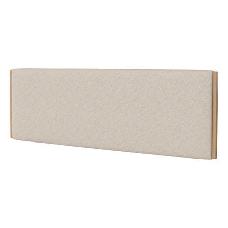 Tête de lit Haven tissu beige bois naturel / L 186 x H 66 cm - Bolia