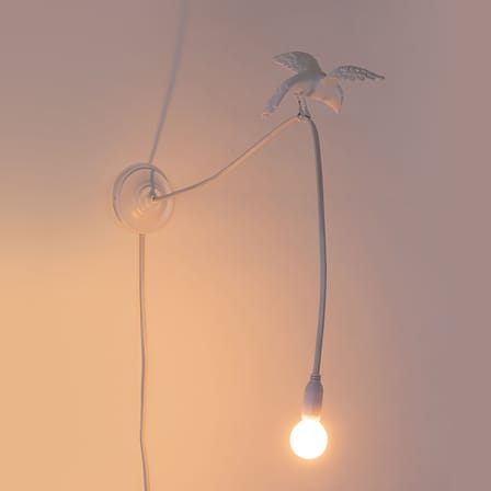 Applique avec prise Sparrow / Cruising plastique blanc - Seletti