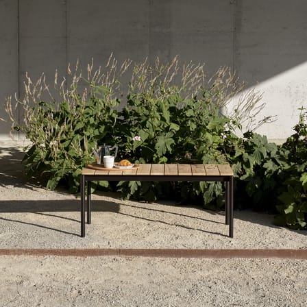 Banc Ville AV27 bois naturel / L 110 cm - &tradition