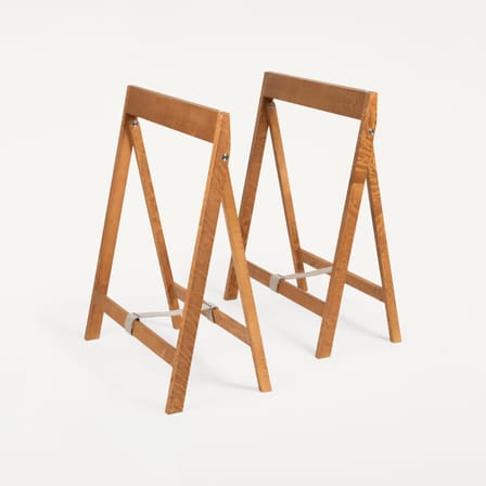Bureau  Folding Flat Trestle bois naturel / 130 x 63 cm - Frama 