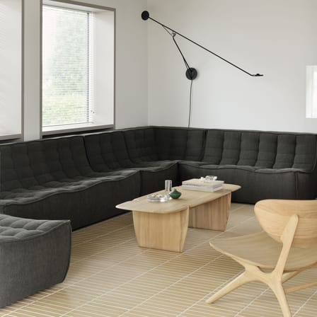 Chauffeuse N701 tissu vert - Ethnicraft