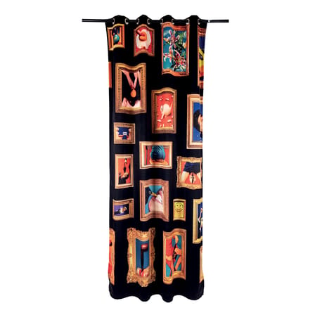 Toiletpaper - Frames Right Curtain textile black / 140 x 280 cm - Polyester - Seletti