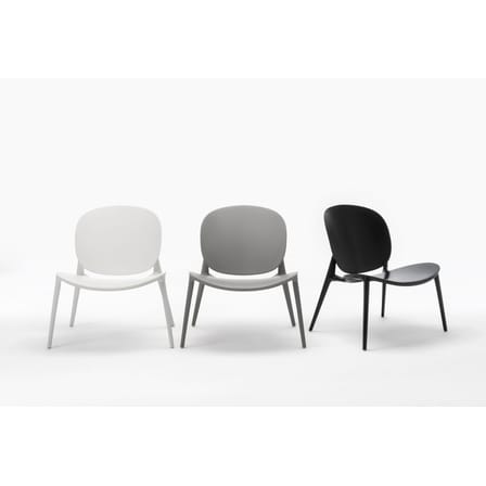 Fauteuil bas Be Bop plastique blanc / Palomba, 2019 - Kartell