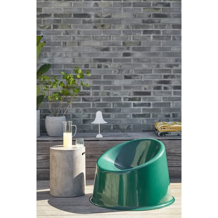 Fauteuil bas Panto Pop plastique vert / Verner Panton (1969) - Verpan