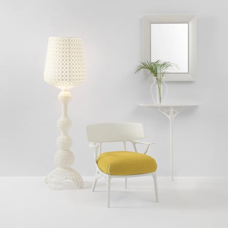 Fauteuil rembourré A.I. Lounge / Conçu par intelligence artificielle - Recyclé - Kartell