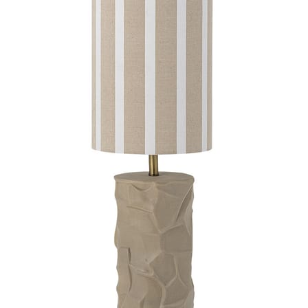 Lampadaire Jani céramique beige / Ø 24 x H 114 cm - Grès & lin - Bloomingville