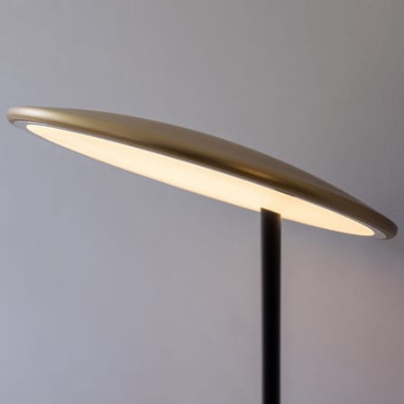 Lampe de table Disc LED métal or / Orientable - NINE