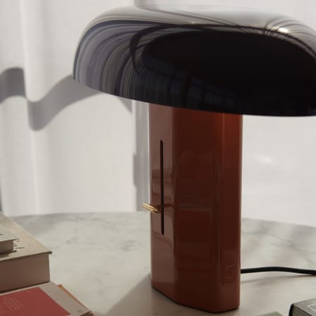 Lampe de table Montera JH42 métal orange / L 45 x H 33 cm - &tradition