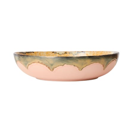 Plat de service 70s ceramics / Ø 33 x H 8 cm - HK LIVING
