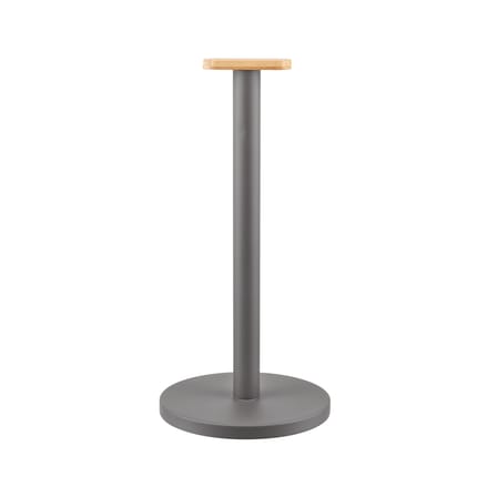 Porte-rouleau essuie-tout Mattina métal gris / Acier & bambou - Alessi