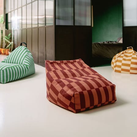 Pouf bambini Vibes Round tessuto giallo / Ø 70 cm - NOBODINOZ