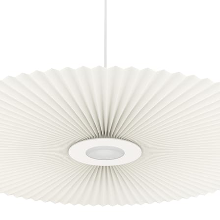 Suspension Carmen Medium tissu blanc / LED - Ø 90 cm - Hartô