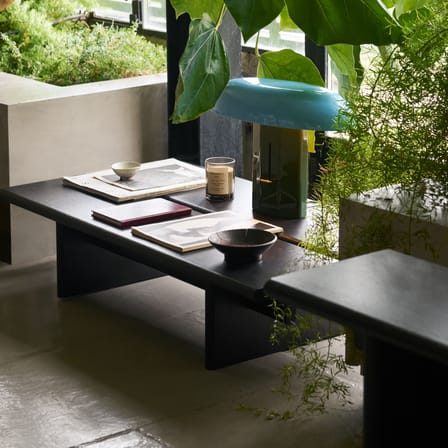Table basse Ita OS3 bois marron / 110 x 60 x H 25 cm - &tradition