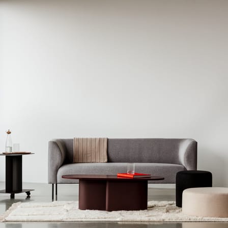 Table basse Looi bois rouge / 115 x 50 x H 37 cm - NOO.MA