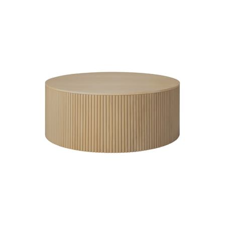 Table basse Roller Max bois naturel / Coffre - Ø 80 x H 30 cm - Ethnicraft