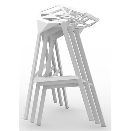 Tabouret de bar Stool One métal noir / H 77 cm - Konstantin Grcic, 2006 - Magis