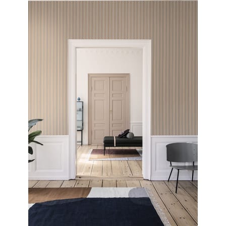 Teppich Kelim Merge textil blau braun / XL - 160 x 250 cm - Ferm Living