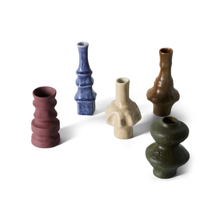 Set de 5 mini vases 70s ceramics - HK LIVING