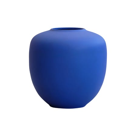 Vase Sunao Mini céramique bleu / Ø 25 x H 25 cm - 101 COPENHAGEN