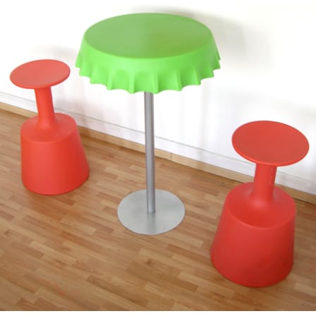 Tabouret de bar Drink plastique blanc / H 75 cm / Seconde vie - Slide
