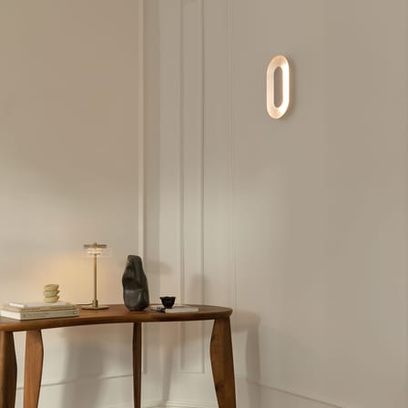 Applique Sasi Small métal argent / LED - H 29 cm - NUURA