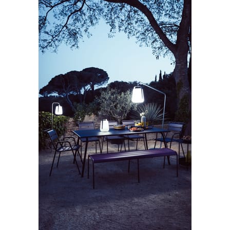 Banc Monceau XL métal bleu / L 160 cm - 3 à 4 places - Fermob