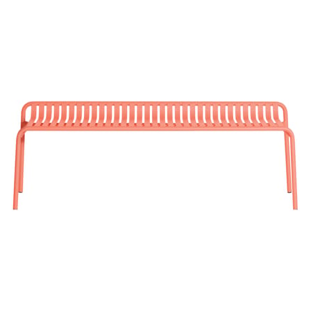 Banc Week-end métal orange / Aluminium - L 156 cm - Petite Friture