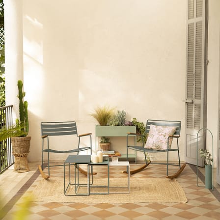 Cache-pot Picolino métal vert / Rangement / L 66 x H 63 cm - Fermob