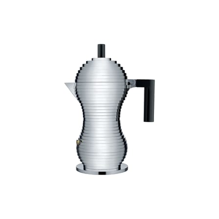 Cafetière italienne Pulcina noir métal / 6 tasses - Alessi