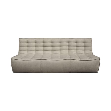 Canapé droit N701 tissu beige / 3 places - L 210 cm - Ethnicraft