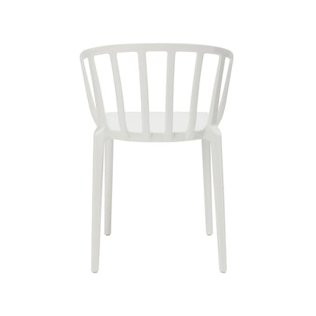 Fauteuil empilable Venice plastique blanc - Kartell