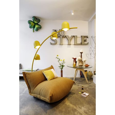 Lampadaire Big Lebow métal jaune / H 234 x L 186 cm - 4 abat-jours orientables - Fatboy