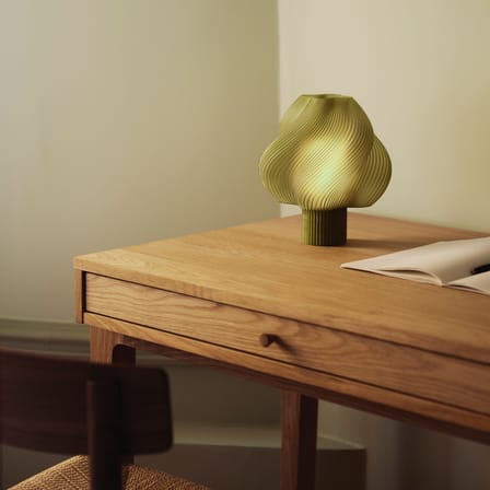 Lampe sans fil rechargeable Soft Serve vert - CRÈME ATELIER