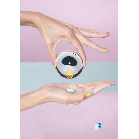 Medikamentendispenser Yoyo plastikmaterial metall transparent - Alessi