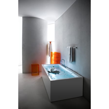 Meuble de rangement Sound-Rack plastique orange / L 75 x H 53 cm - Kartell