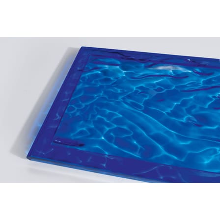 Plateau Dune Large plastique transparent / 55 x 38 cm - Kartell