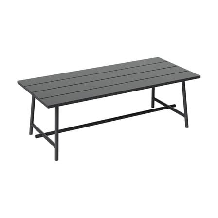 Fred's Rectangular table metal black / 220 x 100 cm - 6 to 8 people - Fatboy
