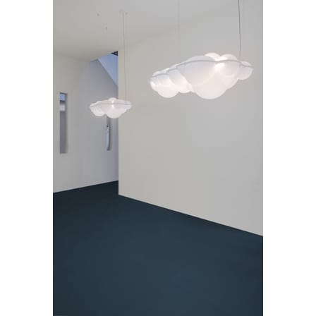 Suspension Nuvola Minor plastique blanc / LED / 100 x 58 x H 37 cm - Nemo